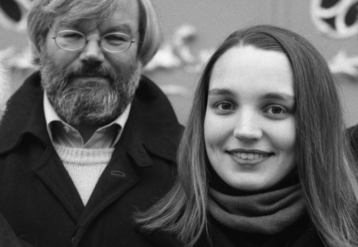 Maria Köpcke mit ihrem Vater Nils Köpcke Jahr: 2002 © Foto: Ingeborg Ullrich