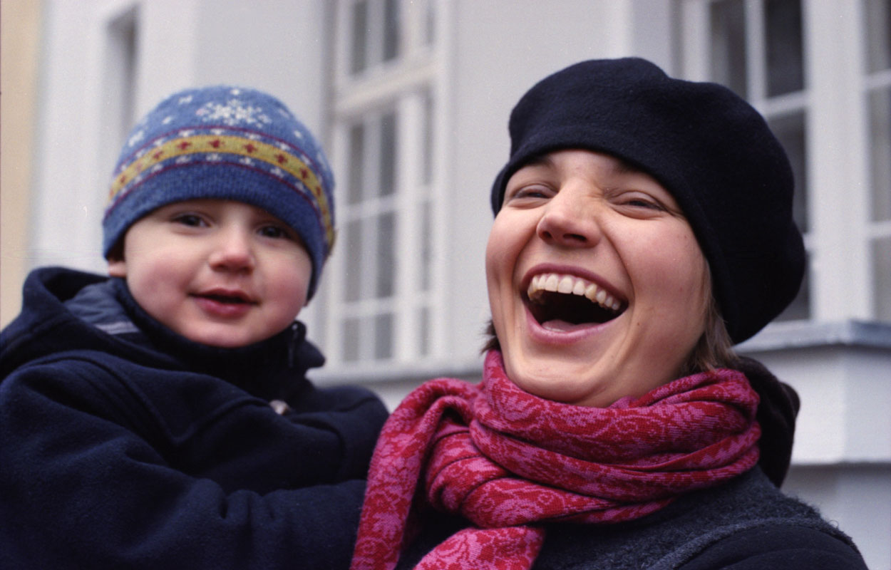 Maria Köpcke mit ihrem Sohn Lovis Jahr: 2004 © Foto: Ingeborg Ullrich